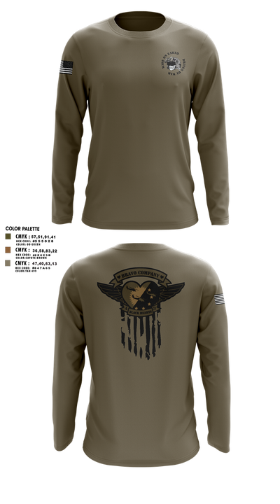 B/4-3 Assault Helicopter Battalion 71849339 Long Sleeve Performance Shirt 3