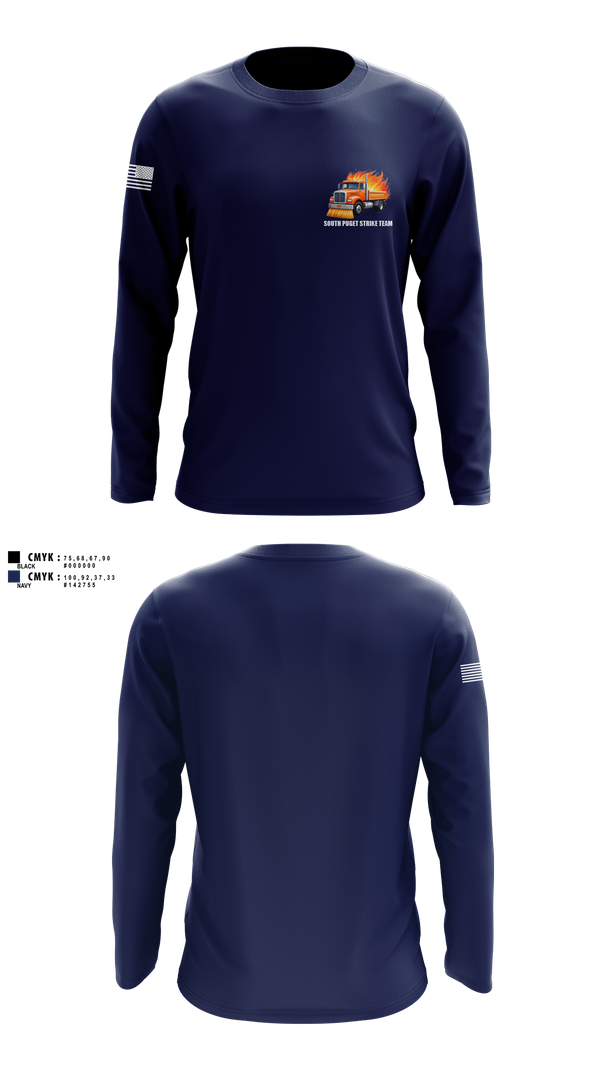 Long Sleeve Performance Shirt, South Puget strike team, , Teamtime, Team time, sublimation, custom sports apparel, team uniforms, spirit wear, spiritwear, sports uniforms, custom shirts, team store, custom team store, fundraiser sports, apparel fundraiser