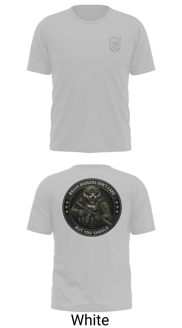 Old School Cotton Feel Shirt, Saginaw Police Emergency Services Team, Police, Teamtime, Team time, sublimation, custom sports apparel, team uniforms, spirit wear, spiritwear, sports uniforms, custom shirts, team store, custom team store, fundraiser sports, apparel fundraiser