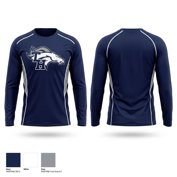 Long Sleeve Performance Shirt, Mustangs, , Teamtime, Team time, sublimation, custom sports apparel, team uniforms, spirit wear, spiritwear, sports uniforms, custom shirts, team store, custom team store, fundraiser sports, apparel fundraiser