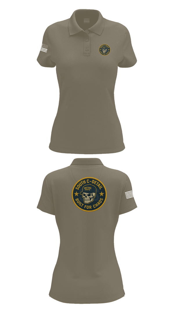 Womens Short Sleeve Performance Polo, South C Detail, , Teamtime, Team time, sublimation, custom sports apparel, team uniforms, spirit wear, spiritwear, sports uniforms, custom shirts, team store, custom team store, fundraiser sports, apparel fundraiser