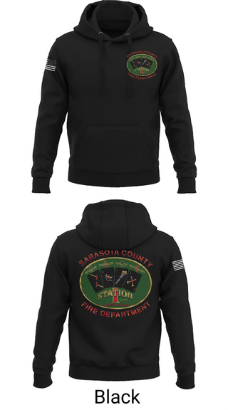 Hoodie, Sarasota county fire dept sta 1, Fire Department, Teamtime, Team time, sublimation, custom sports apparel, team uniforms, spirit wear, spiritwear, sports uniforms, custom shirts, team store, custom team store, fundraiser sports, apparel fundraiser