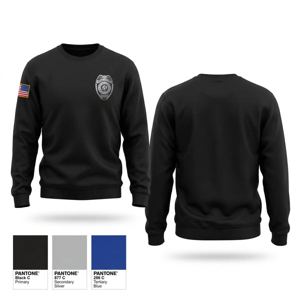 Crew Neck Sweatshirt, Jackson police department, Police, Teamtime, Team time, sublimation, custom sports apparel, team uniforms, spirit wear, spiritwear, sports uniforms, custom shirts, team store, custom team store, fundraiser sports, apparel fundraiser