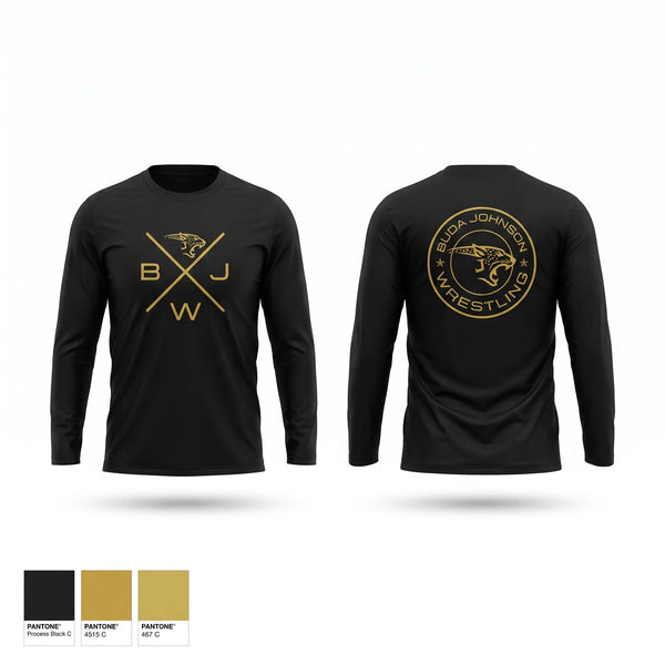 Long Sleeve Performance Shirt, Buda Johnson Jaguars Wrestling, Wrestling, Teamtime, Team time, sublimation, custom sports apparel, team uniforms, spirit wear, spiritwear, sports uniforms, custom shirts, team store, custom team store, fundraiser sports, apparel fundraiser