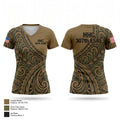 HHC, 307th ESB-E 75770738 Women's Short Sleeve V-neck Shirt - 1