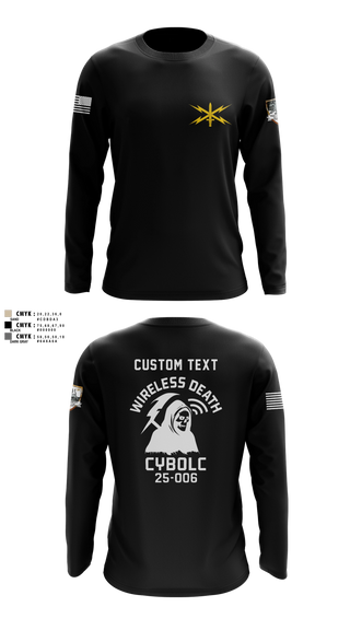 Long Sleeve Performance Shirt, Bravo Company, 401st Cyber Battalion, Army, Teamtime, Team time, sublimation, custom sports apparel, team uniforms, spirit wear, spiritwear, sports uniforms, custom shirts, team store, custom team store, fundraiser sports, apparel fundraiser