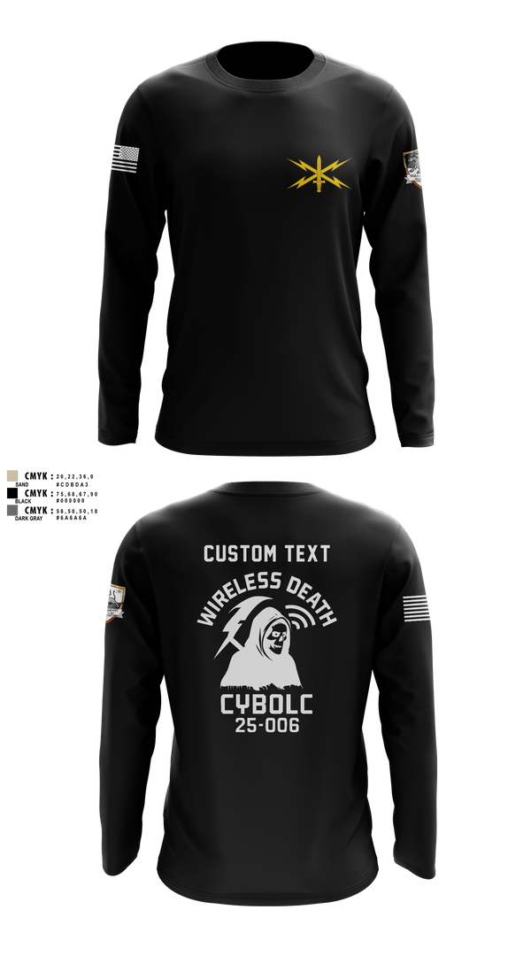 Long Sleeve Performance Shirt, Bravo Company, 401st Cyber Battalion, Army, Teamtime, Team time, sublimation, custom sports apparel, team uniforms, spirit wear, spiritwear, sports uniforms, custom shirts, team store, custom team store, fundraiser sports, apparel fundraiser