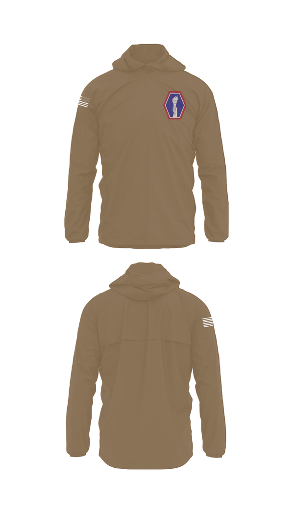 Windbreaker, 100 Battalion 442 Infantry, Army, Teamtime, Team time, sublimation, custom sports apparel, team uniforms, spirit wear, spiritwear, sports uniforms, custom shirts, team store, custom team store, fundraiser sports, apparel fundraiser