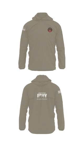 Windbreaker, Manhattan Fire Dispatch, Fire Department, Teamtime, Team time, sublimation, custom sports apparel, team uniforms, spirit wear, spiritwear, sports uniforms, custom shirts, team store, custom team store, fundraiser sports, apparel fundraiser