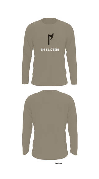 Long Sleeve Performance Shirt, 2-8 FA, C BTRY, , Teamtime, Team time, sublimation, custom sports apparel, team uniforms, spirit wear, spiritwear, sports uniforms, custom shirts, team store, custom team store, fundraiser sports, apparel fundraiser