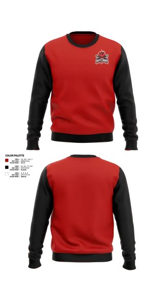 Crew Neck Sweatshirt, DownEast Outlaws, Baseball, Teamtime, Team time, sublimation, custom sports apparel, team uniforms, spirit wear, spiritwear, sports uniforms, custom shirts, team store, custom team store, fundraiser sports, apparel fundraiser