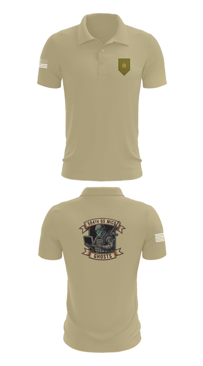 504th GS MICO 91776475 Short Sleeve Performance Polo - 87