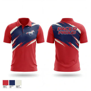 Short Sleeve Performance Polo, Plaza Park, Track & Field, Teamtime, Team time, sublimation, custom sports apparel, team uniforms, spirit wear, spiritwear, sports uniforms, custom shirts, team store, custom team store, fundraiser sports, apparel fundraiser