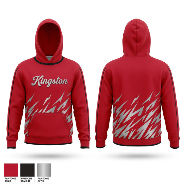 Hoodie, Kingston Redskins, Baseball, Teamtime, Team time, sublimation, custom sports apparel, team uniforms, spirit wear, spiritwear, sports uniforms, custom shirts, team store, custom team store, fundraiser sports, apparel fundraiser