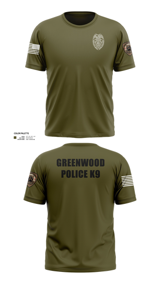 Short Sleeve Performance Shirt, GWD PD K9, Police, Teamtime, Team time, sublimation, custom sports apparel, team uniforms, spirit wear, spiritwear, sports uniforms, custom shirts, team store, custom team store, fundraiser sports, apparel fundraiser