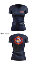 Marathon Fire Rescue Women's Short Sleeve V-neck Shirt - 15