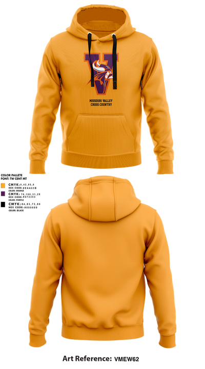 Missouri Valley College Track & Field 54824388 Hoodie - 1