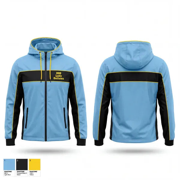Windbreaker, 806 Lady Outlawz, Softball, Teamtime, Team time, sublimation, custom sports apparel, team uniforms, spirit wear, spiritwear, sports uniforms, custom shirts, team store, custom team store, fundraiser sports, apparel fundraiser