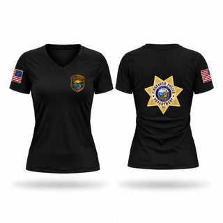 Womens Short Sleeve Vneck Shirt, Fcampa, Police, Teamtime, Team time, sublimation, custom sports apparel, team uniforms, spirit wear, spiritwear, sports uniforms, custom shirts, team store, custom team store, fundraiser sports, apparel fundraiser