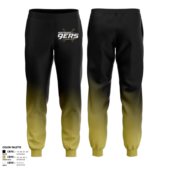 Sweatpants, Northeast 9ers, Softball, Teamtime, Team time, sublimation, custom sports apparel, team uniforms, spirit wear, spiritwear, sports uniforms, custom shirts, team store, custom team store, fundraiser sports, apparel fundraiser