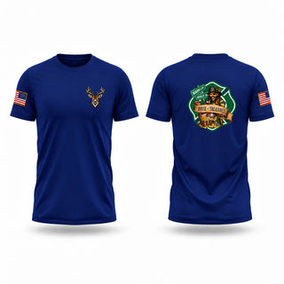 Old School Cotton Feel Shirt, Champaign Fire, Fire Department, Teamtime, Team time, sublimation, custom sports apparel, team uniforms, spirit wear, spiritwear, sports uniforms, custom shirts, team store, custom team store, fundraiser sports, apparel fundraiser