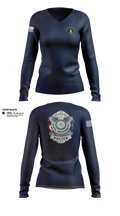 NSU PD Women's Long Sleeve V-neck Shirt - 11