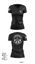 612 Combat Plans Division 33467632 Women's Short Sleeve V-neck Shirt - 102