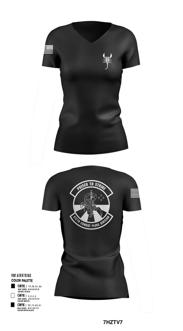 Womens Short Sleeve Vneck Shirt, 612 Combat Plans Division, , Teamtime, Team time, sublimation, custom sports apparel, team uniforms, spirit wear, spiritwear, sports uniforms, custom shirts, team store, custom team store, fundraiser sports, apparel fundraiser
