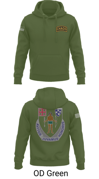 Hoodie, Chaos Company, 1-182 Infantry, , Teamtime, Team time, sublimation, custom sports apparel, team uniforms, spirit wear, spiritwear, sports uniforms, custom shirts, team store, custom team store, fundraiser sports, apparel fundraiser