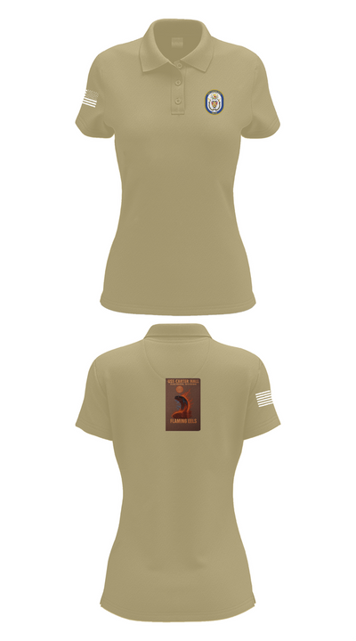 Uss Carter Hall 96042318 Women's Short Sleeve Performance Polo  - 90