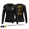 Field Medical Training Battalion-West Women's Long Sleeve V-neck Shirt - 1