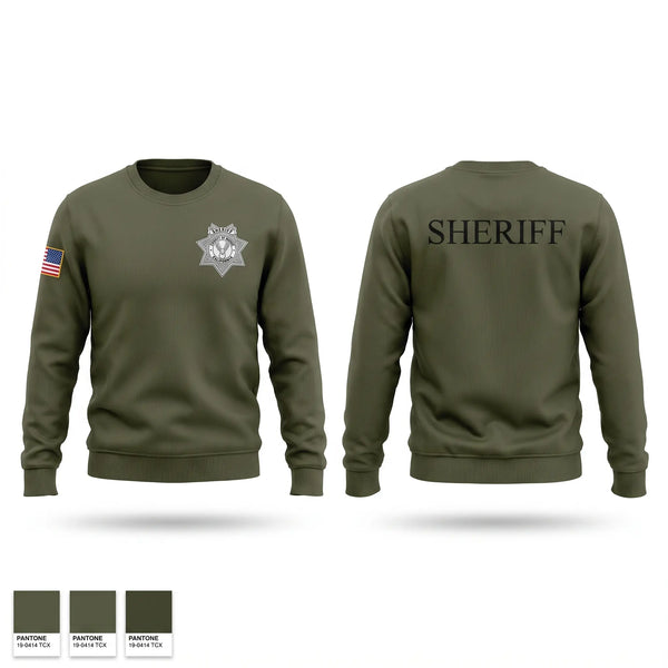 Crew Neck Sweatshirt, Modoc County Sheriff's Office, Police, Teamtime, Team time, sublimation, custom sports apparel, team uniforms, spirit wear, spiritwear, sports uniforms, custom shirts, team store, custom team store, fundraiser sports, apparel fundraiser