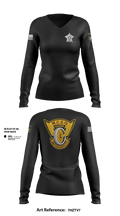 MCSO Motors 53550258 Women's Long Sleeve V-neck Shirt - 15