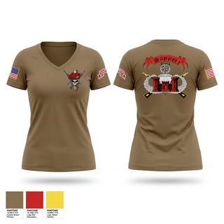 Womens Short Sleeve Vneck Shirt, 541st sapper company, Army, Teamtime, Team time, sublimation, custom sports apparel, team uniforms, spirit wear, spiritwear, sports uniforms, custom shirts, team store, custom team store, fundraiser sports, apparel fundraiser
