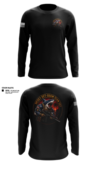 Long Sleeve Performance Shirt, MESG1 DET-GUAM COMMAND SHIRT, Navy, Teamtime, Team time, sublimation, custom sports apparel, team uniforms, spirit wear, spiritwear, sports uniforms, custom shirts, team store, custom team store, fundraiser sports, apparel fundraiser