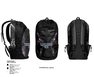 Gear Bag, Wranglers VBC, Women's Volleyball, Teamtime, Team time, sublimation, custom sports apparel, team uniforms, spirit wear, spiritwear, sports uniforms, custom shirts, team store, custom team store, fundraiser sports, apparel fundraiser