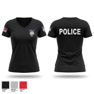 Womens Short Sleeve Vneck Shirt, Laurens Police, Police, Teamtime, Team time, sublimation, custom sports apparel, team uniforms, spirit wear, spiritwear, sports uniforms, custom shirts, team store, custom team store, fundraiser sports, apparel fundraiser