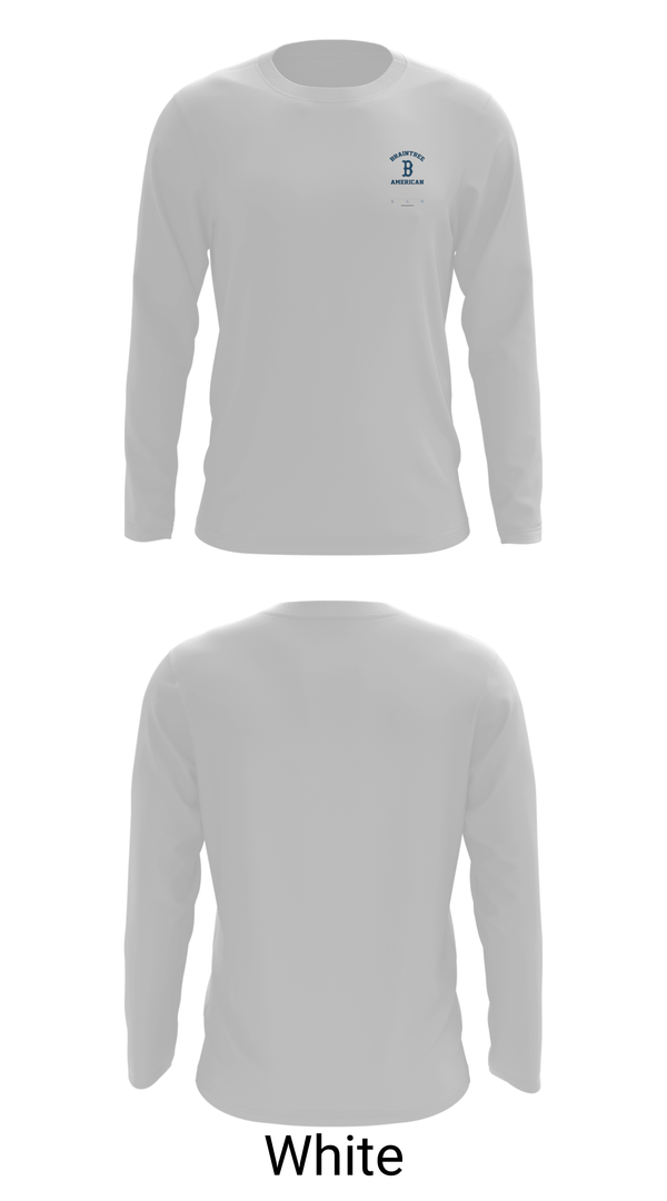 Long Sleeve Performance Shirt, Braintree American, Baseball, Teamtime, Team time, sublimation, custom sports apparel, team uniforms, spirit wear, spiritwear, sports uniforms, custom shirts, team store, custom team store, fundraiser sports, apparel fundraiser