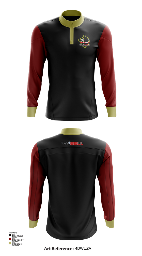 Quarter Zip Jacket, Team Bo Bell, Men's Basketball, Teamtime, Team time, sublimation, custom sports apparel, team uniforms, spirit wear, spiritwear, sports uniforms, custom shirts, team store, custom team store, fundraiser sports, apparel fundraiser