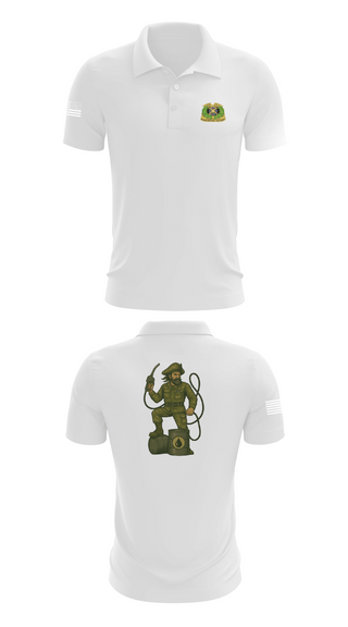 Short Sleeve Performance Polo, 877th Quartermaster Company, Army, Teamtime, Team time, sublimation, custom sports apparel, team uniforms, spirit wear, spiritwear, sports uniforms, custom shirts, team store, custom team store, fundraiser sports, apparel fundraiser