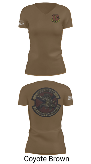 Womens Short Sleeve Vneck Shirt, 125th Tactical Aircraft Maintenance SQ, , Teamtime, Team time, sublimation, custom sports apparel, team uniforms, spirit wear, spiritwear, sports uniforms, custom shirts, team store, custom team store, fundraiser sports, apparel fundraiser