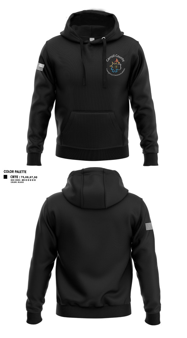 Hoodie, Carroll County Emergency Communications, Police, Teamtime, Team time, sublimation, custom sports apparel, team uniforms, spirit wear, spiritwear, sports uniforms, custom shirts, team store, custom team store, fundraiser sports, apparel fundraiser