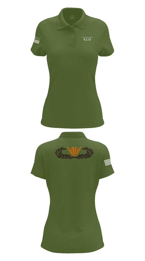 Womens Short Sleeve Performance Polo, KISARAZU COMBAT TRAINING UNIT, Army, Teamtime, Team time, sublimation, custom sports apparel, team uniforms, spirit wear, spiritwear, sports uniforms, custom shirts, team store, custom team store, fundraiser sports, apparel fundraiser