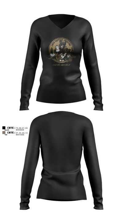 LMPD HSO TRT Women's Long Sleeve V-neck Shirt - 8