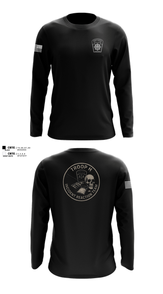 Long Sleeve Performance Shirt, IRT, Police, Teamtime, Team time, sublimation, custom sports apparel, team uniforms, spirit wear, spiritwear, sports uniforms, custom shirts, team store, custom team store, fundraiser sports, apparel fundraiser