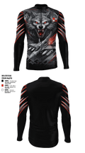 Oliver's Wolf Pack Hunts Cancer 93254127 Long Sleeve 12 Mid Weight Cycling Jersey