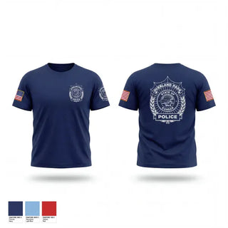 Old School Cotton Feel Shirt, Overland Park Police, Police, Teamtime, Team time, sublimation, custom sports apparel, team uniforms, spirit wear, spiritwear, sports uniforms, custom shirts, team store, custom team store, fundraiser sports, apparel fundraiser