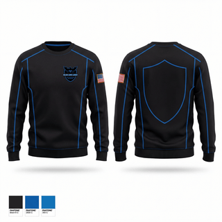 Crew Neck Sweatshirt, Blue Line Logix, Police, Teamtime, Team time, sublimation, custom sports apparel, team uniforms, spirit wear, spiritwear, sports uniforms, custom shirts, team store, custom team store, fundraiser sports, apparel fundraiser