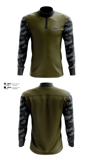 Quarter Zip Jacket, S.T.A.R.T, Police, Teamtime, Team time, sublimation, custom sports apparel, team uniforms, spirit wear, spiritwear, sports uniforms, custom shirts, team store, custom team store, fundraiser sports, apparel fundraiser