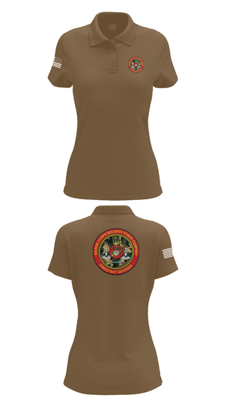 Womens Short Sleeve Performance Polo, Marine Corps Security Forces Battalion, , Teamtime, Team time, sublimation, custom sports apparel, team uniforms, spirit wear, spiritwear, sports uniforms, custom shirts, team store, custom team store, fundraiser sports, apparel fundraiser